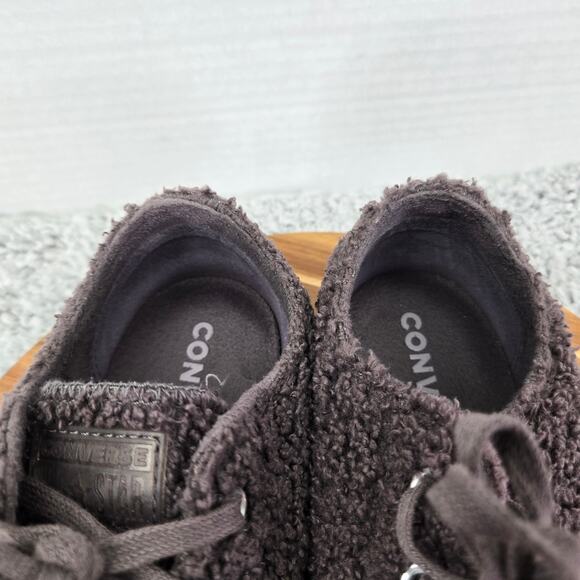 Converse CTAS Chuck Taylor All Star Platform Low Cozy Sherpa Mauve Y2K Womens 10 - Picture 11 of 12